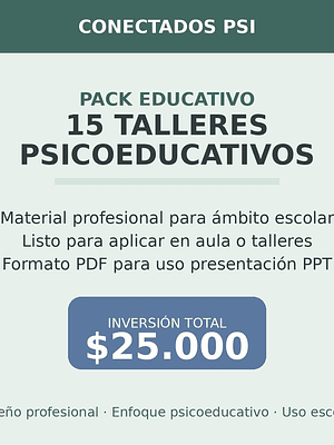 PACK 15 TALLERES