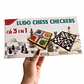 3 en 1: Ludo, Ajedrez y Damas - Miniatura 1