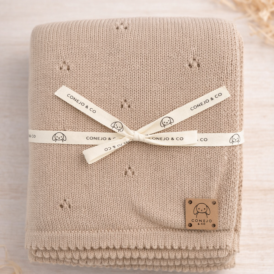 Manta Algodón Beige 1