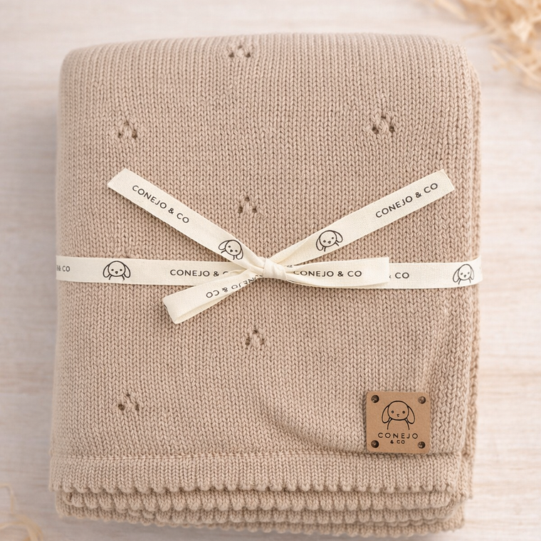 Manta Algodón Beige 1