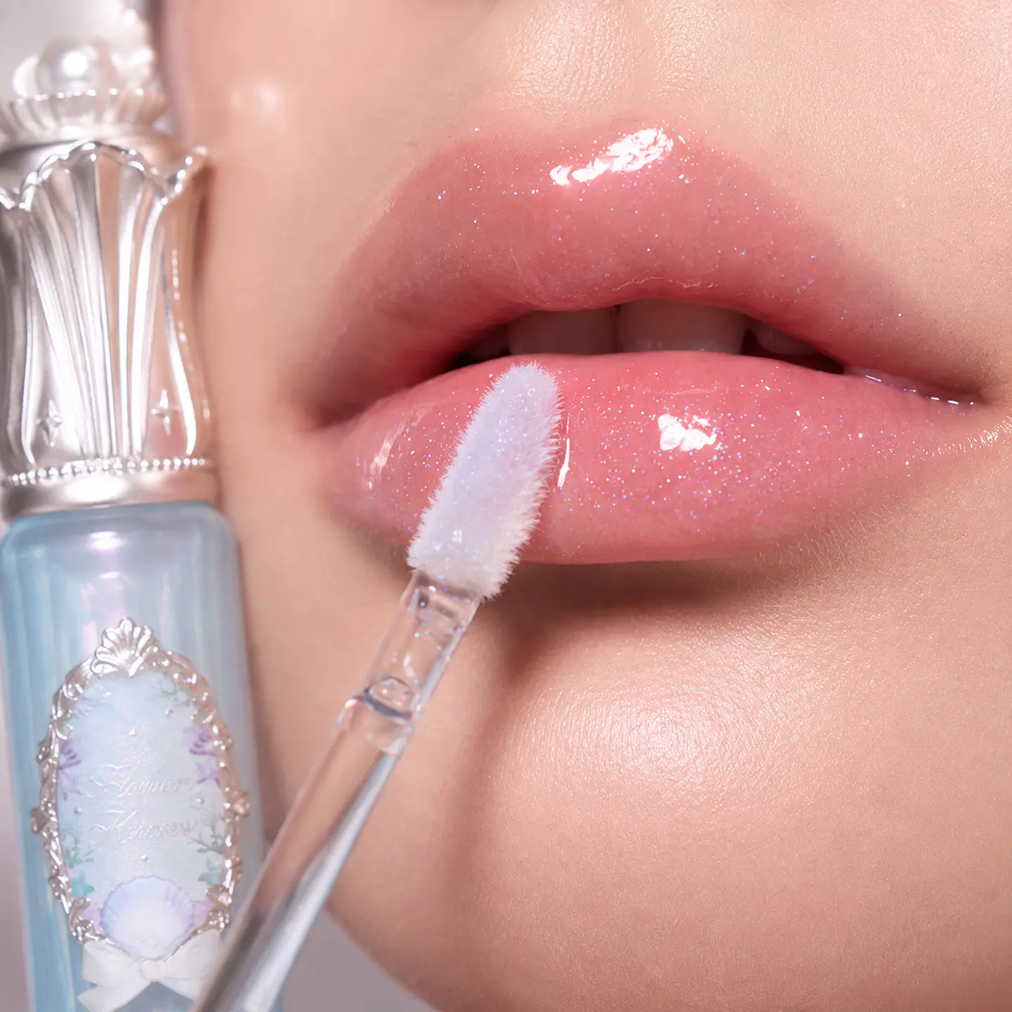 Labial Gloss Lunar Jelly - Shell's Jewel Nourishing - Flower Knows  3