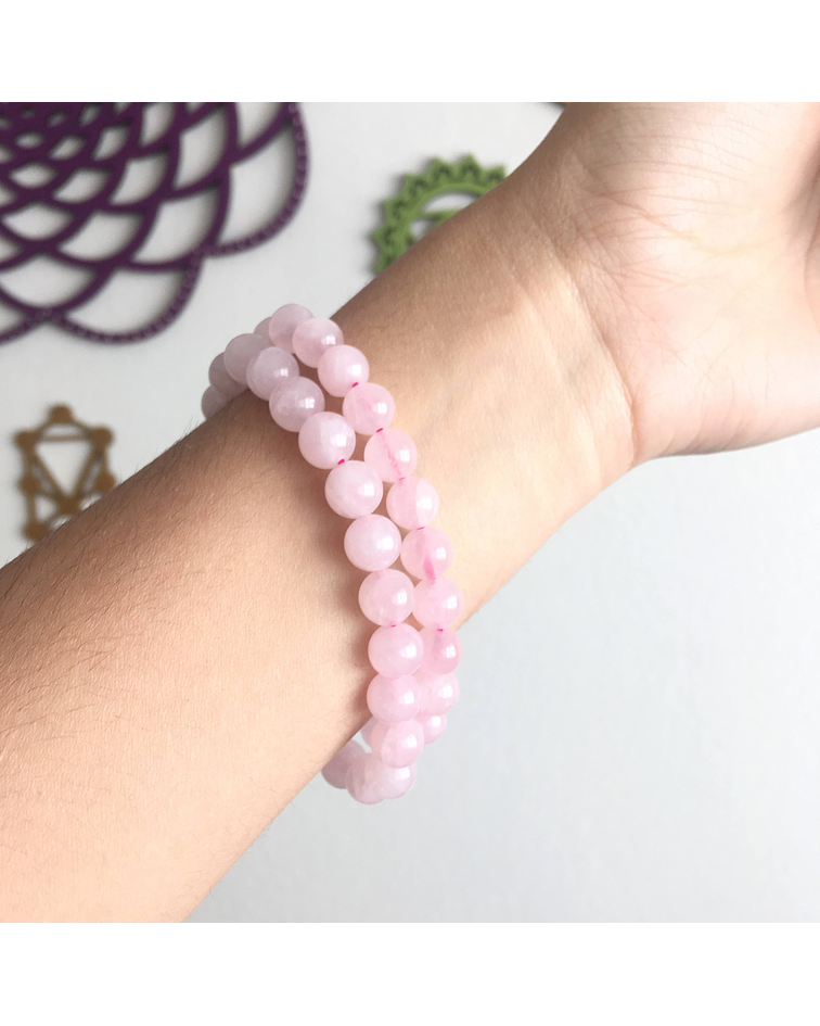 Pulsera cuarzo rosa