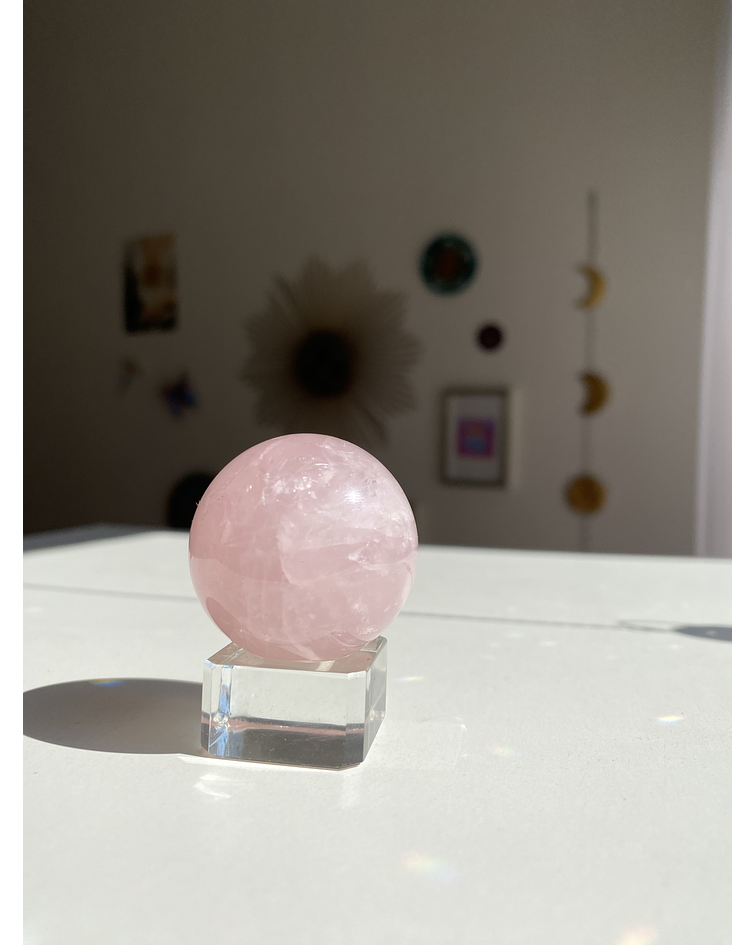 Esfera cuarzo rosa