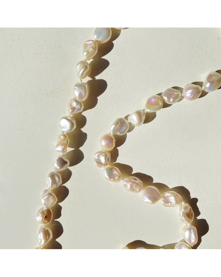 Collar perlas y ametrina