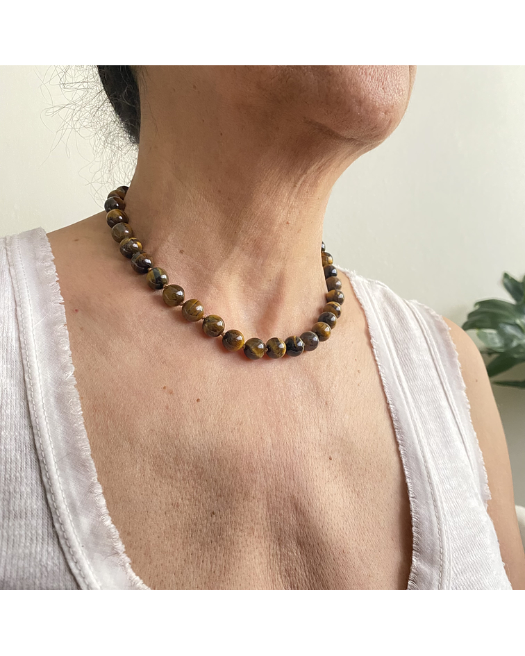 Collar ojo de tigre 