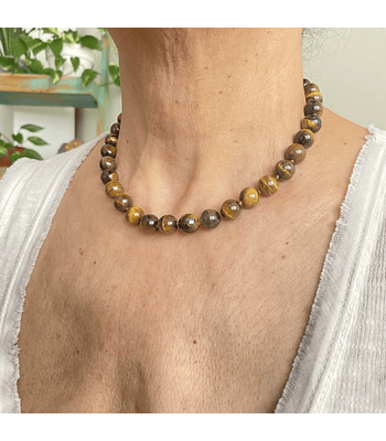 Collar ojo de tigre 