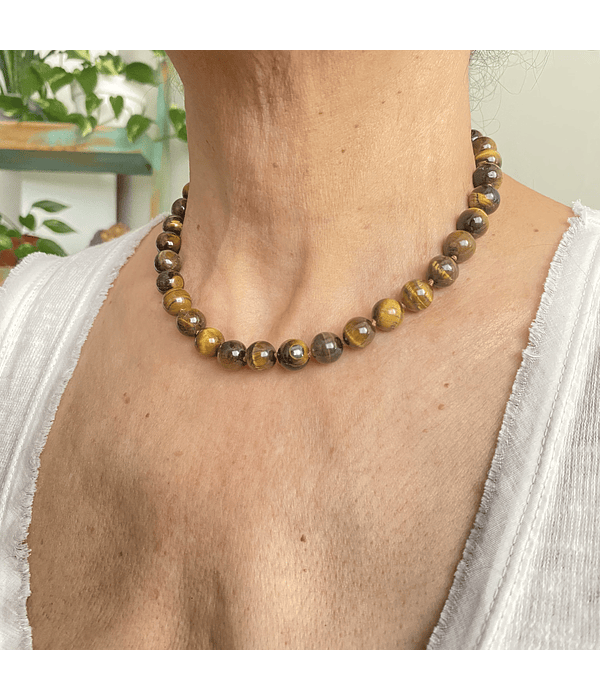 Collar ojo de tigre 