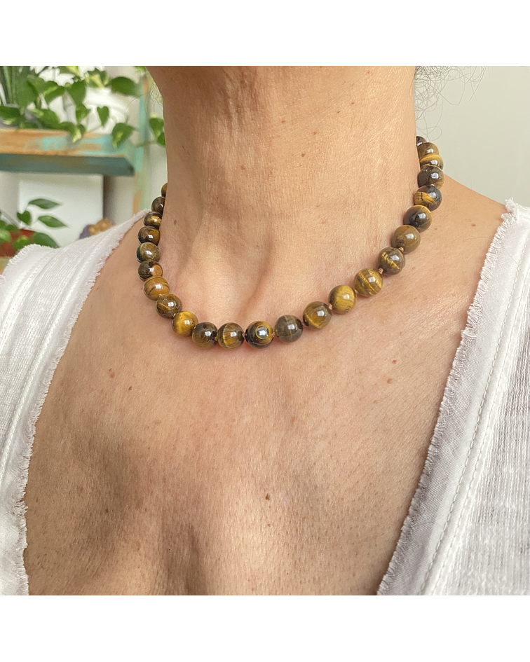 Collar ojo de tigre 