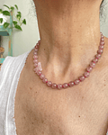 Collar ópalo rosa y cuarzo rosa 