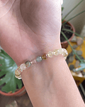 Pulsera cuarzo rutilado 6mm