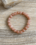 Pulsera piedra luna durazno 8mm