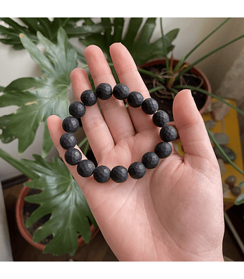 Pulsera turmalina negra 10mm