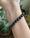 Pulsera piedra volcánica hombre 8mm