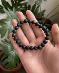 Pulsera piedra volcánica hombre 8mm