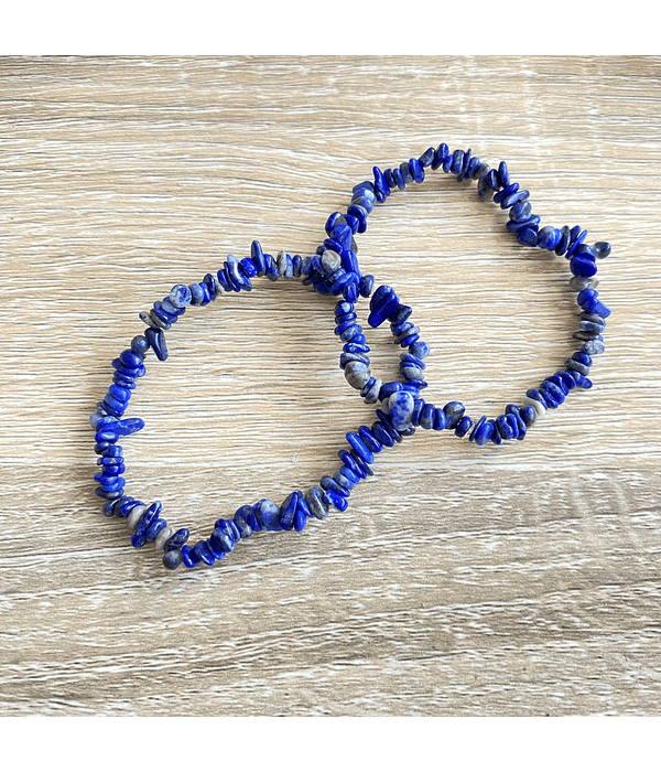 Pulsera lapislázuli rústica