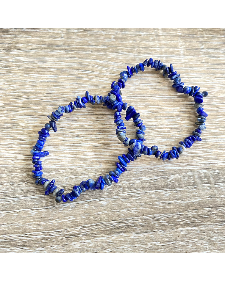 Pulsera lapislázuli rústica