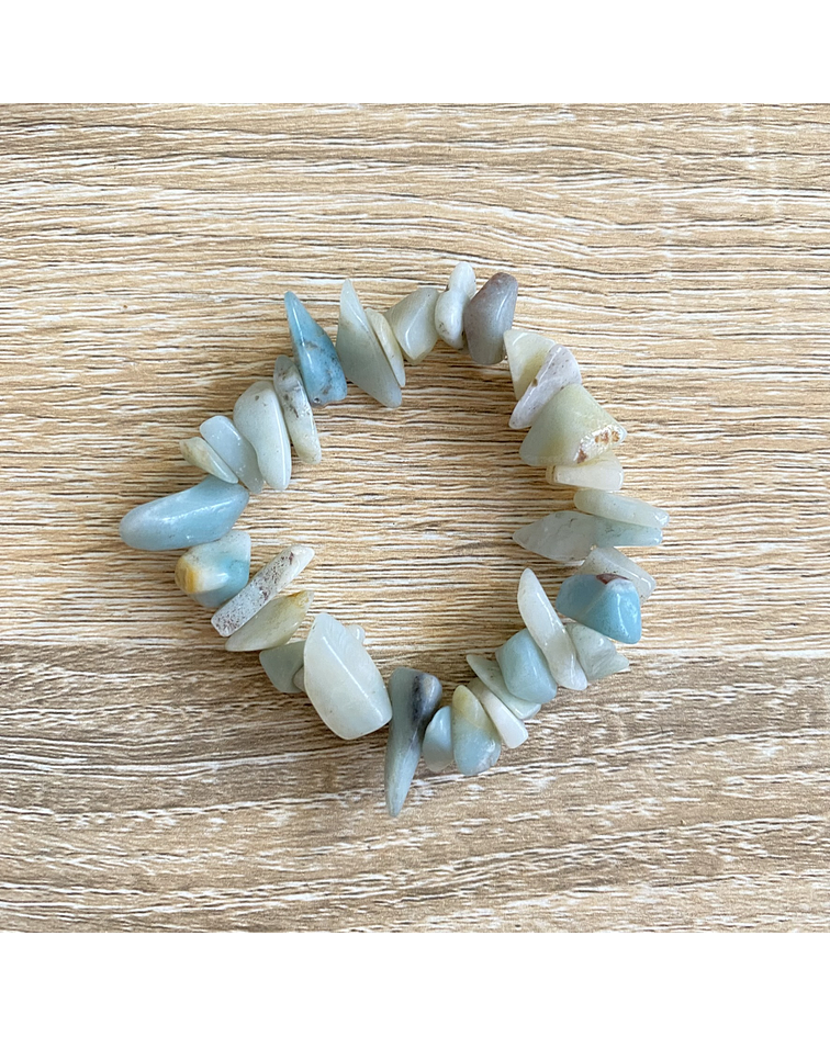 Pulsera amazonita rústica