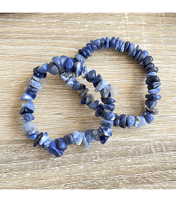 Pulsera sodalita rústica