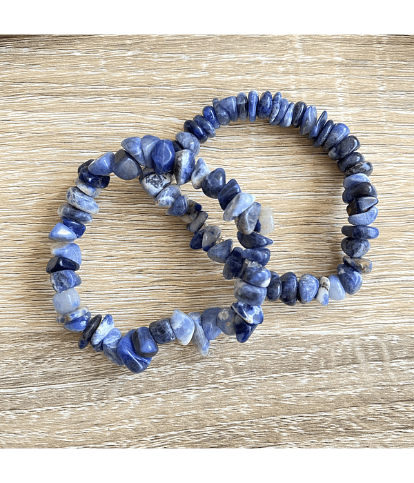 Pulsera sodalita rústica