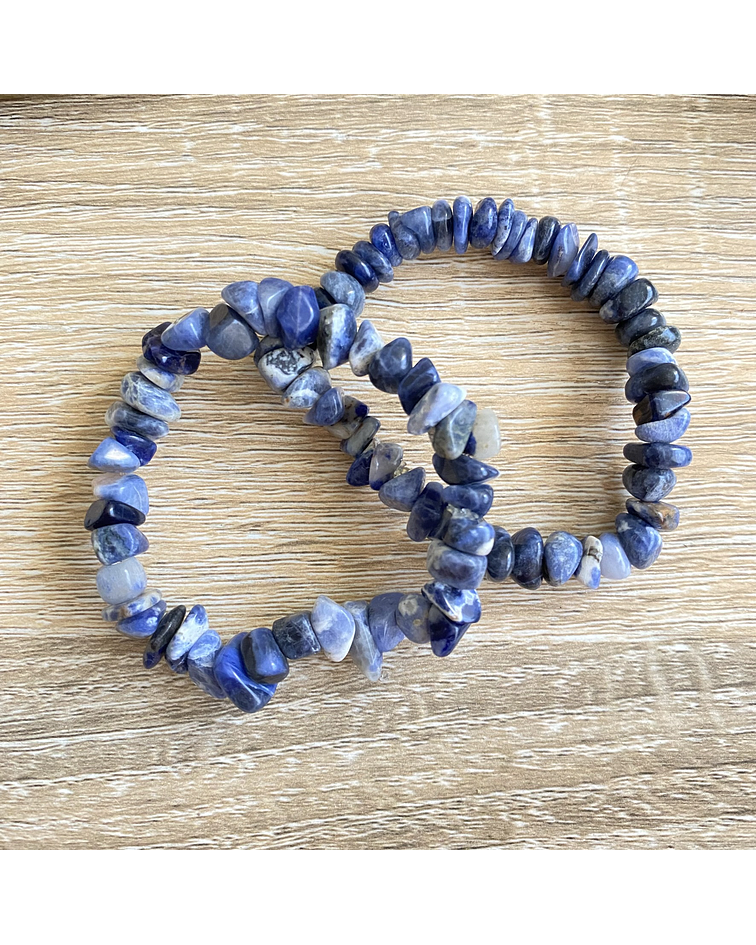 Pulsera sodalita rústica