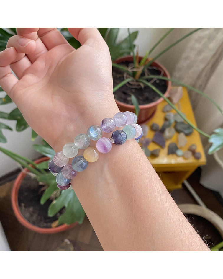 Pulsera fluorita 10mm