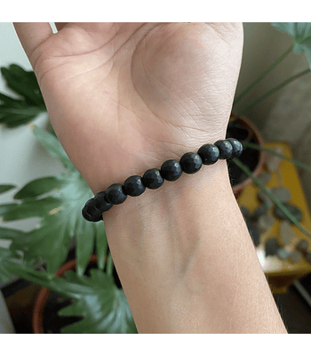 Pulsera turmalina negra 8mm