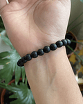 Pulsera turmalina negra 8mm