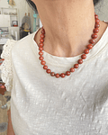 Collar jaspe rojo 10mm