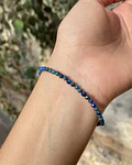 Pulsera azurita facetada 3mm