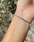Pulsera labradorita facetada 3mm