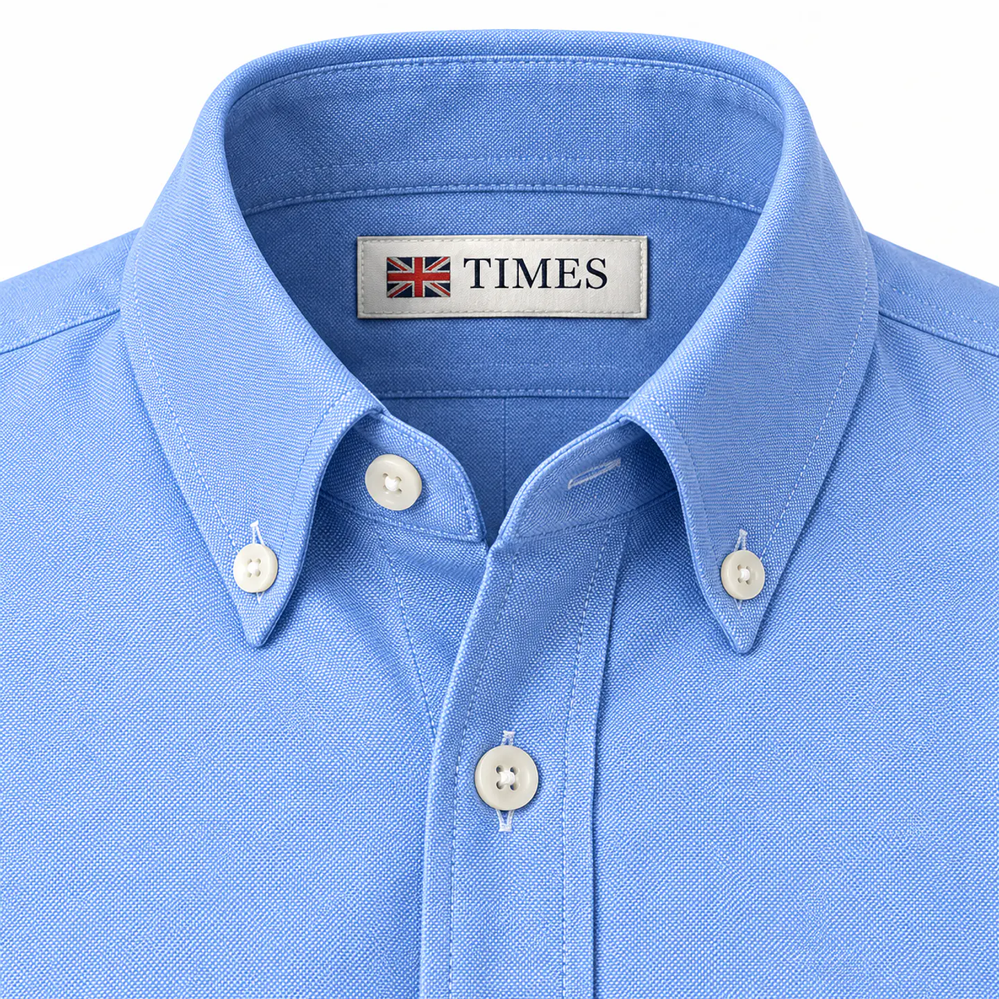 Camisa Oxford Celeste 4