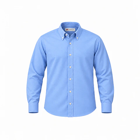 Camisa Oxford Celeste