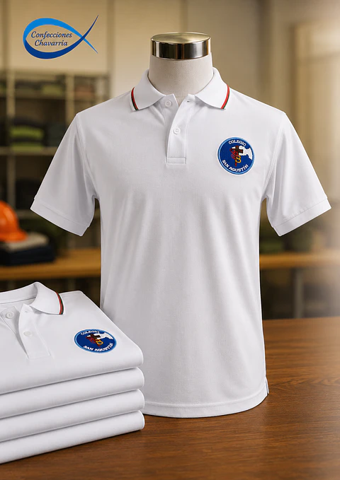Polera pique Unisex Liceo Sebastián 