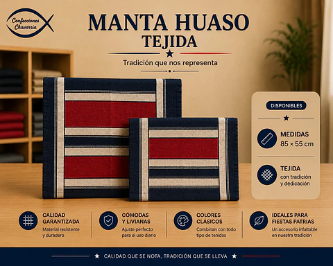 Manta Huaso Fiestas Patrias
