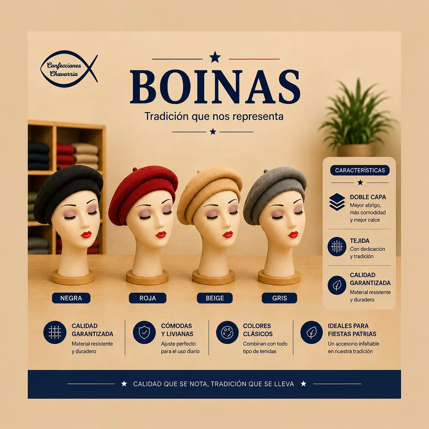 Boina Francia Doble Capa 1