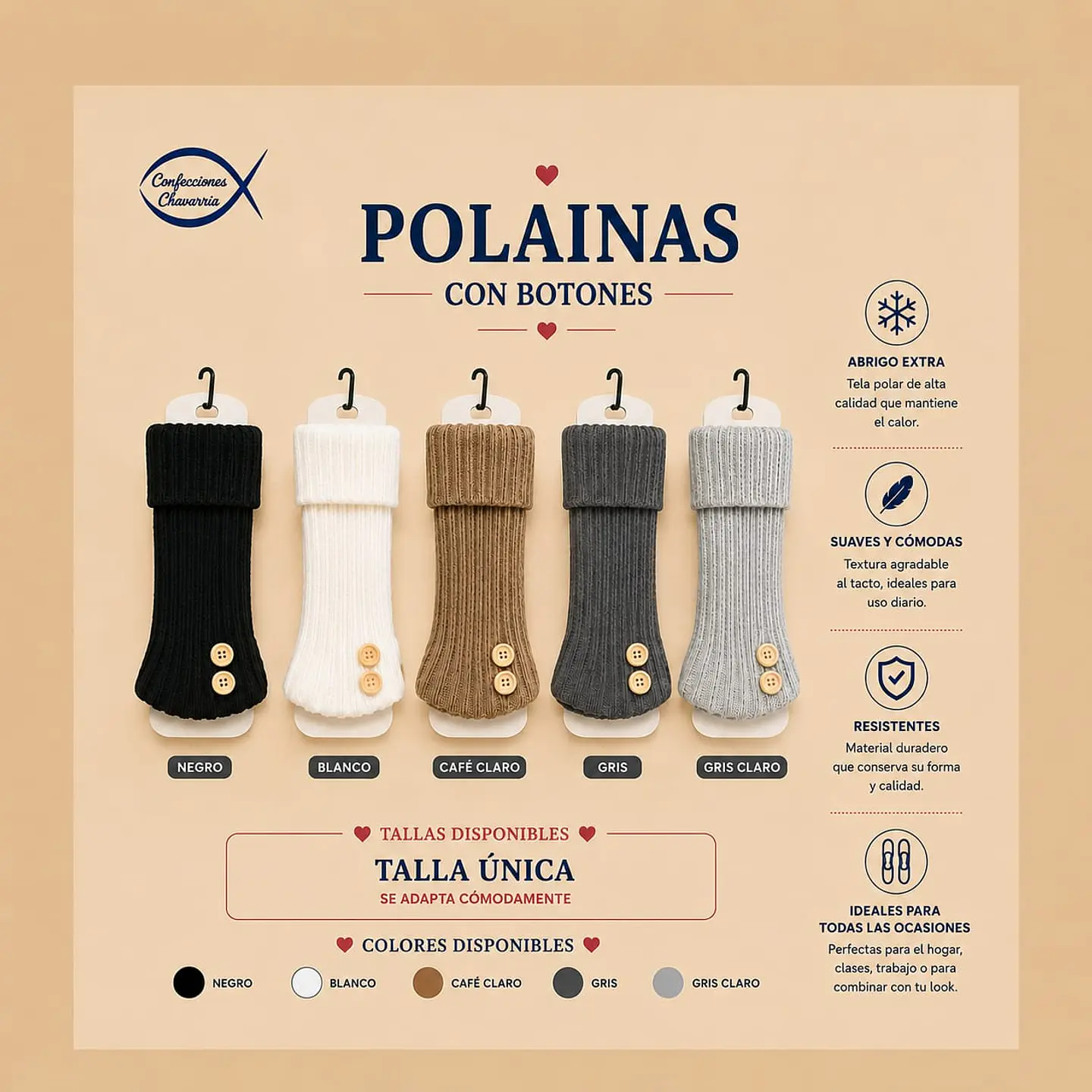 Polainas 3 calidades  3