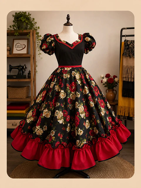 Vestido De Cueca Premium