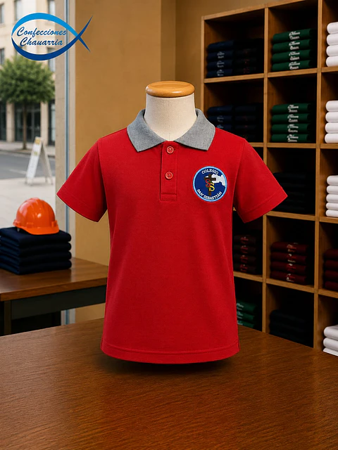 Polera de Pique M.corta COLEGIO SAN SEBASTIAN