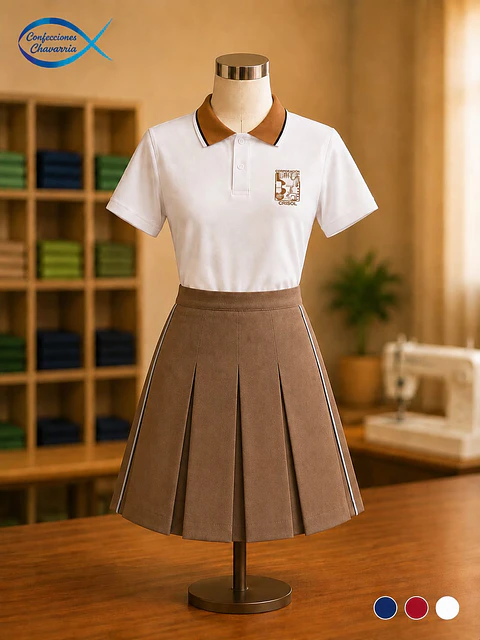 Falda Seis Tablas Colegio Terramonte