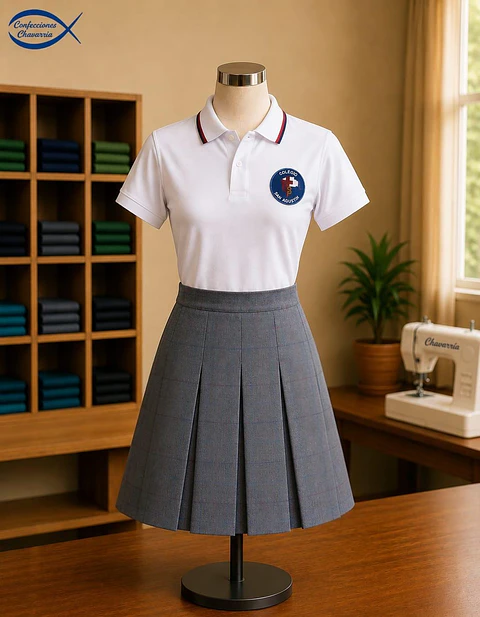 Falda Seis Tablas Liceo San Sebastian