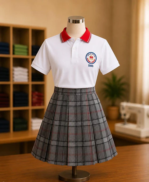 Falda Seis Tablas COLEGIO B.SOTO 
