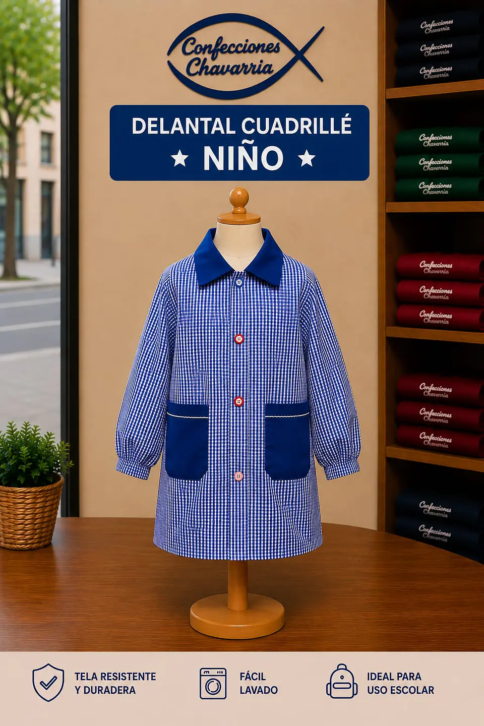 Delantales Cuadrille Para Niño y Niña 2