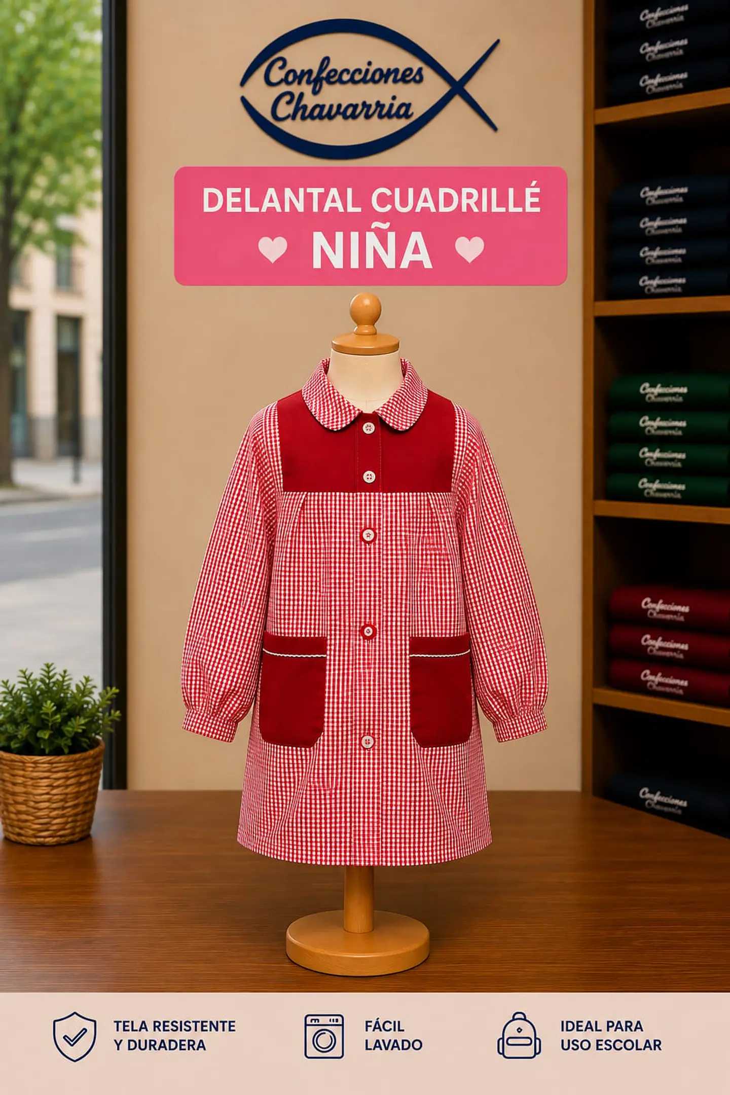 Delantales Cuadrille Para Niño y Niña 3