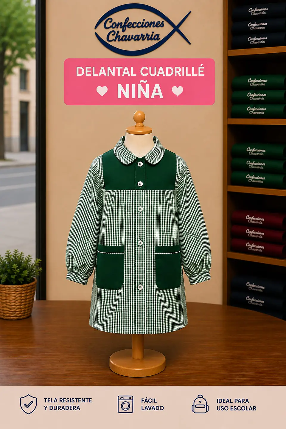 Delantales Cuadrille Para Niño y Niña 4