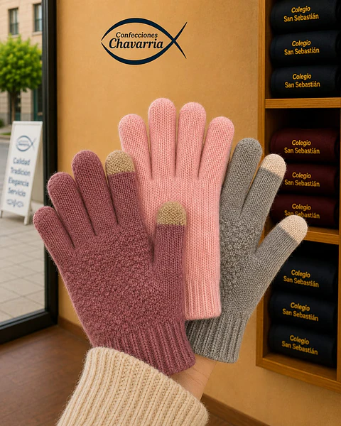 Guantes De Lana Mujer
