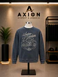 Poleron Franela Desgastado Cuello De Polo Con Estampado - Miniatura 1