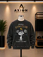 Poleron Franela Desgastado Cuello De Polo Con Estampado - Miniatura 3