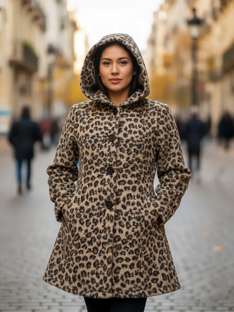 Chaqueta lana Bucle larga M 1