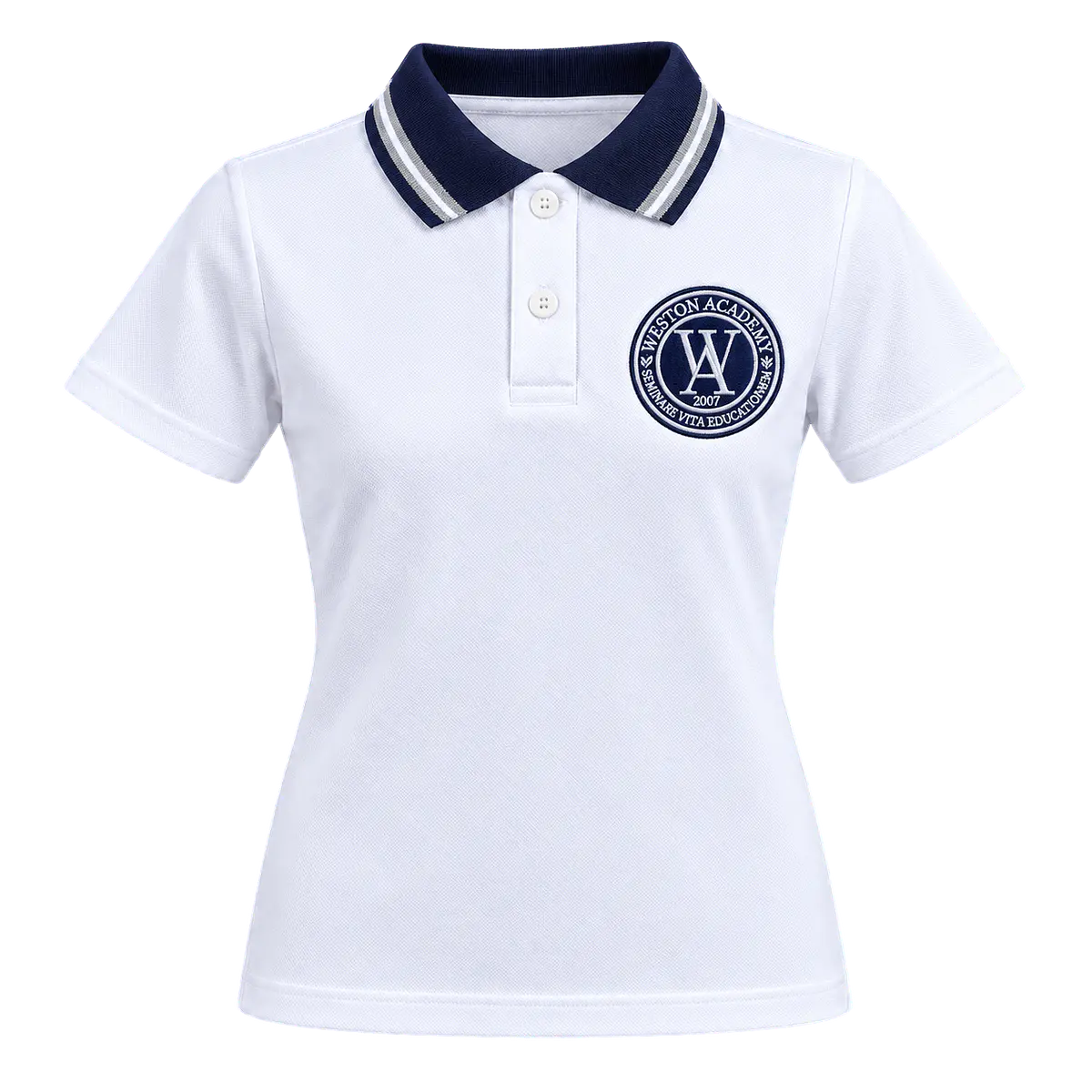 Polera Piqué Manga Corta Mujer Weston, frente