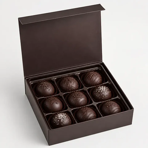 Caja Trufas de Chocolate Intenso 9 Unidades